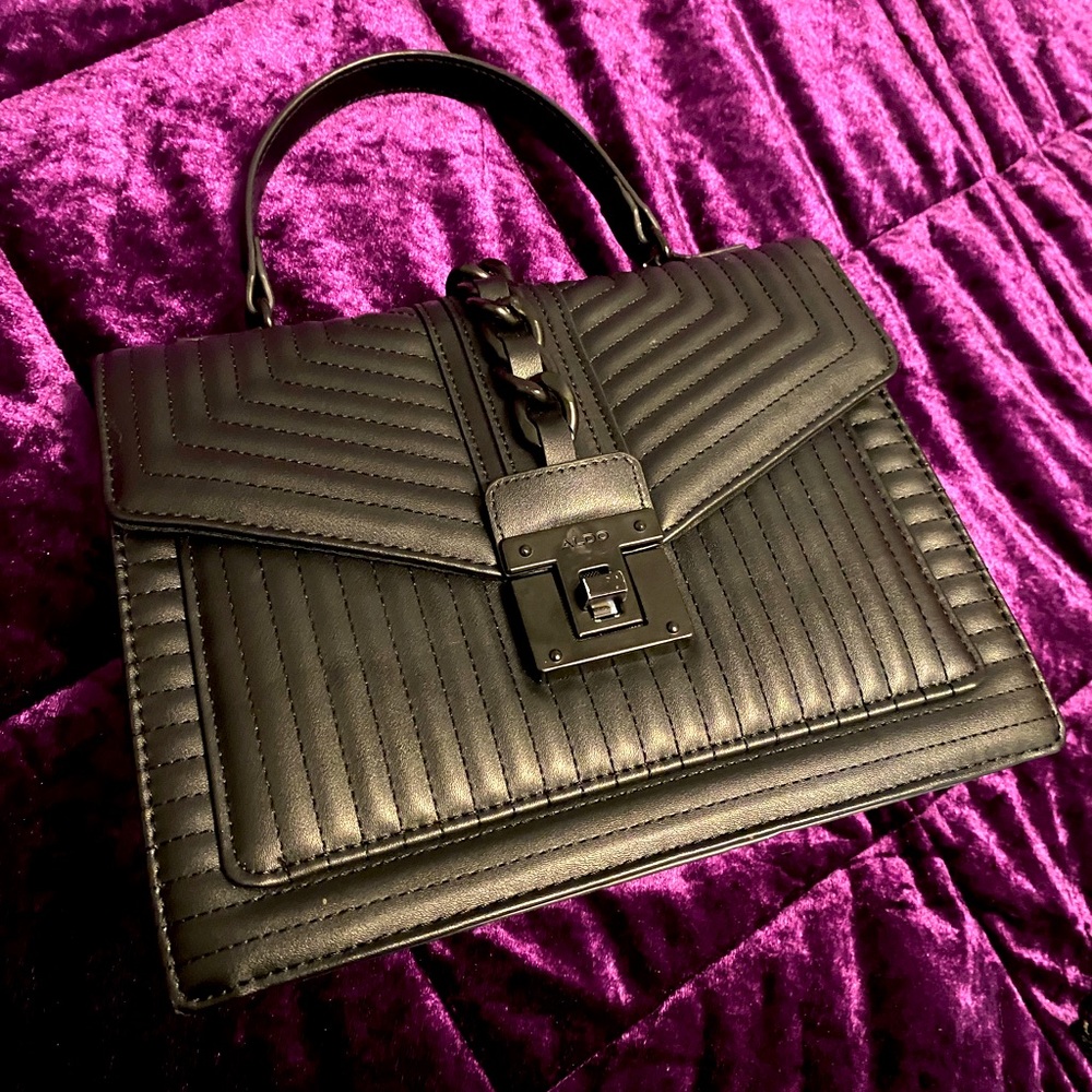 Black Aldo pleather bag